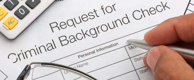 Forletta - request for criminal background check